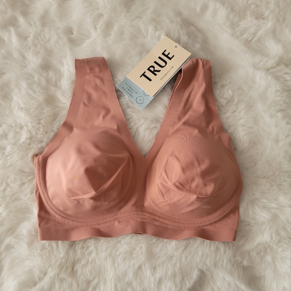 TRUE & CO BRAND NEW BODY LIFT V-NECK FULL CUP BRALETTE SIZE S - Picture 8 of 12